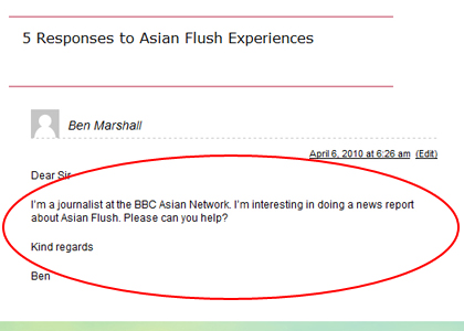 Asian flush BBC